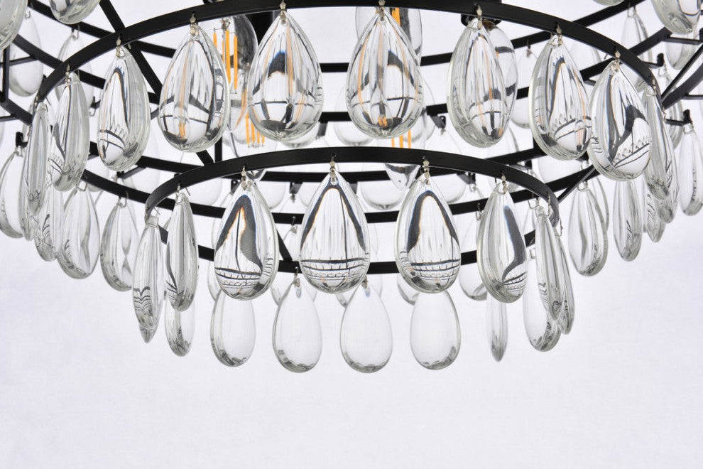 Murphy 20" Flush Mount, Black