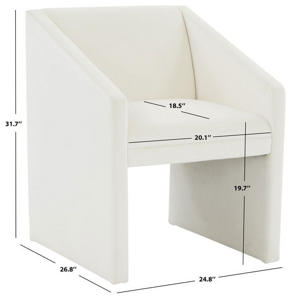 Safavieh Couture Liandra Upholstered Armchair, Ivory