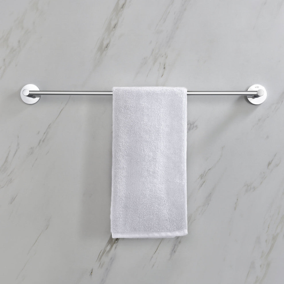 Circular 24" Bathroom Towel Bar KBA1404, Chrome