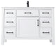 Maribella White Bathroom Vanity Set, 48", Without Mirror