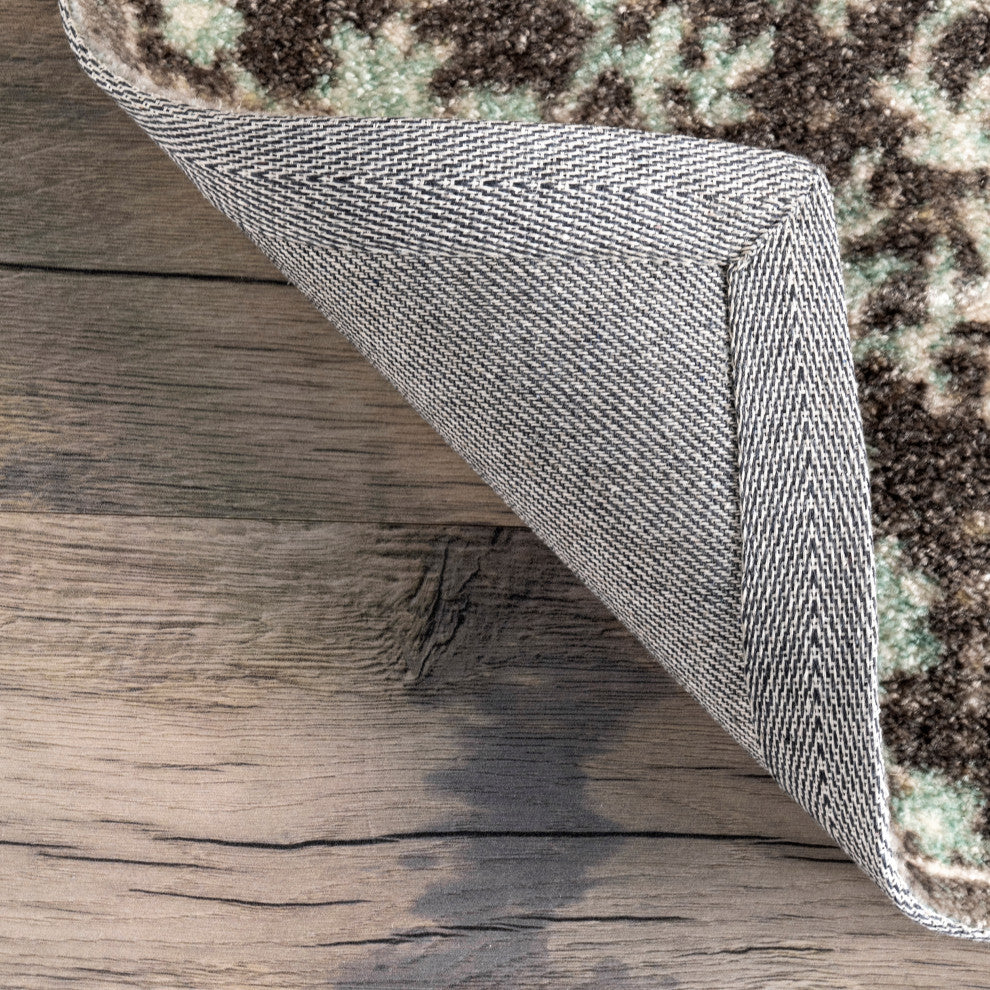 Nuloom Vintage Corene Traditional Area Rug, Teal 4'