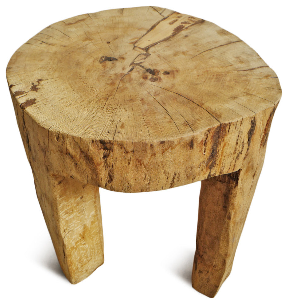 Rustic Naga Three Leg Wood Table 1