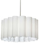 4 Light Sandra Pendant, JTone White, Polished Chrome