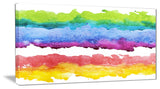 "Colorful Stripes in Vector Pattern" Abstract Canvas Print, 32"x16"