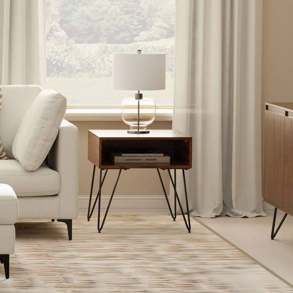 Hunter End Table, Walnut Veneer