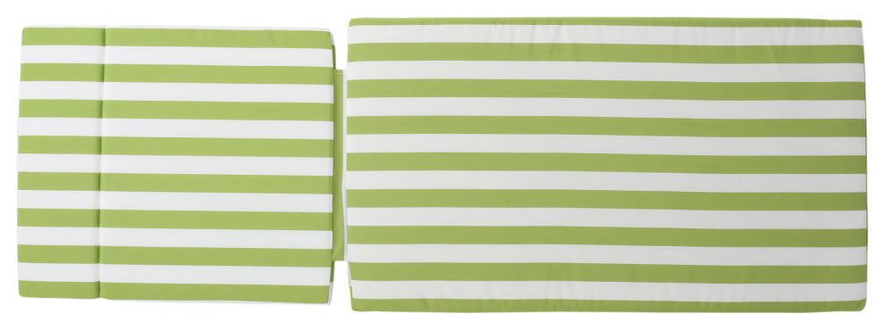 GDF Studio 3-Piece Savana Outdoor Wicker Lounge Set, Gray/Green/White
