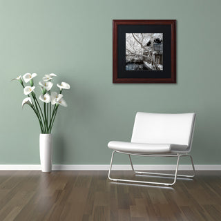 Philippe Hugonnard 'Reflections' Art, Wood Frame, Black Matte, 16"x16"