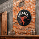 Fireball Whiskey Dome Shaped Metal Sign Wall Decor