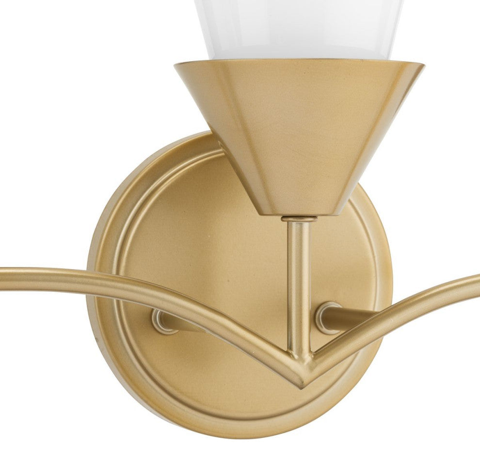 Pinellas Collection Three-Light Contemporary Vanity Light, Soft Gold
