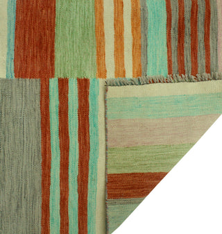 Winchester Kilim Austin Gray/Rust Rug, 5'4x7'9