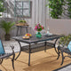 GDF Studio Phoenix Outdoor 64"-81" Expandable Cast Aluminum Dining Table