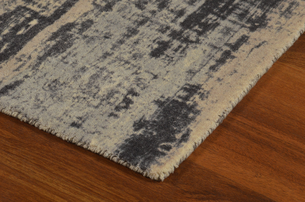 Gray Oak Contemporary Modern Area Rug, 7'6"x9'6"