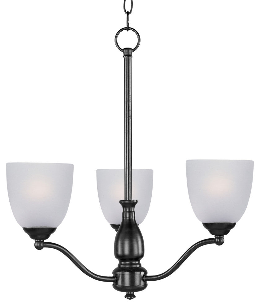 Maxim 10064FT Stefan 3 Light 21"W Chandelier - Black