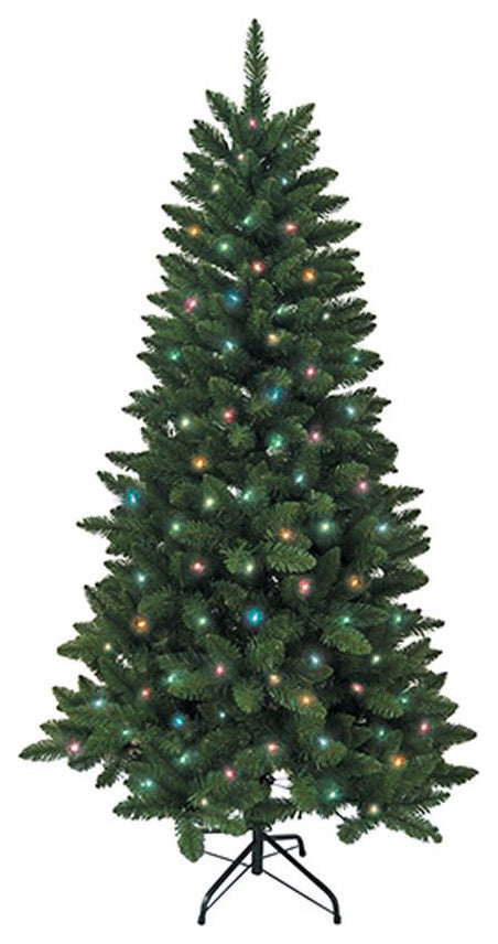 Kurt Adler 4.5' Pre-Lit Multi-Color Green Pine Tree