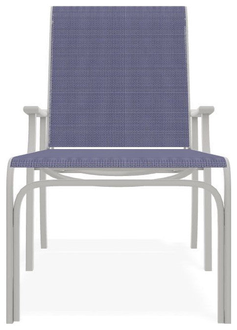 St. Catherine Sling 4-Position Outdoor Chaise Lounge, Breeze/Snow