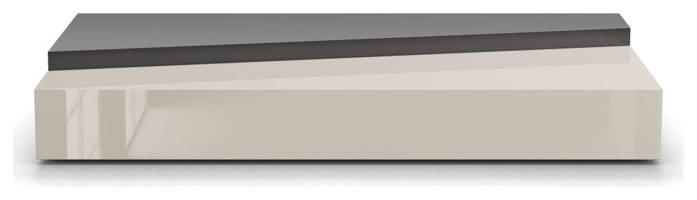 Loftus Coffee Tables in Glossy Dark Gull Gray and Glossy Chateau Gray