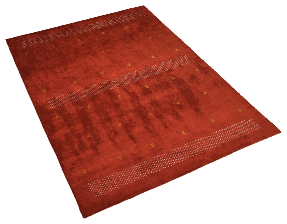 HAND KNOTTED LOOM SILK ECO-FRIENDLY RUGS-9'x12',Rectangle,Light Red,Contemporary