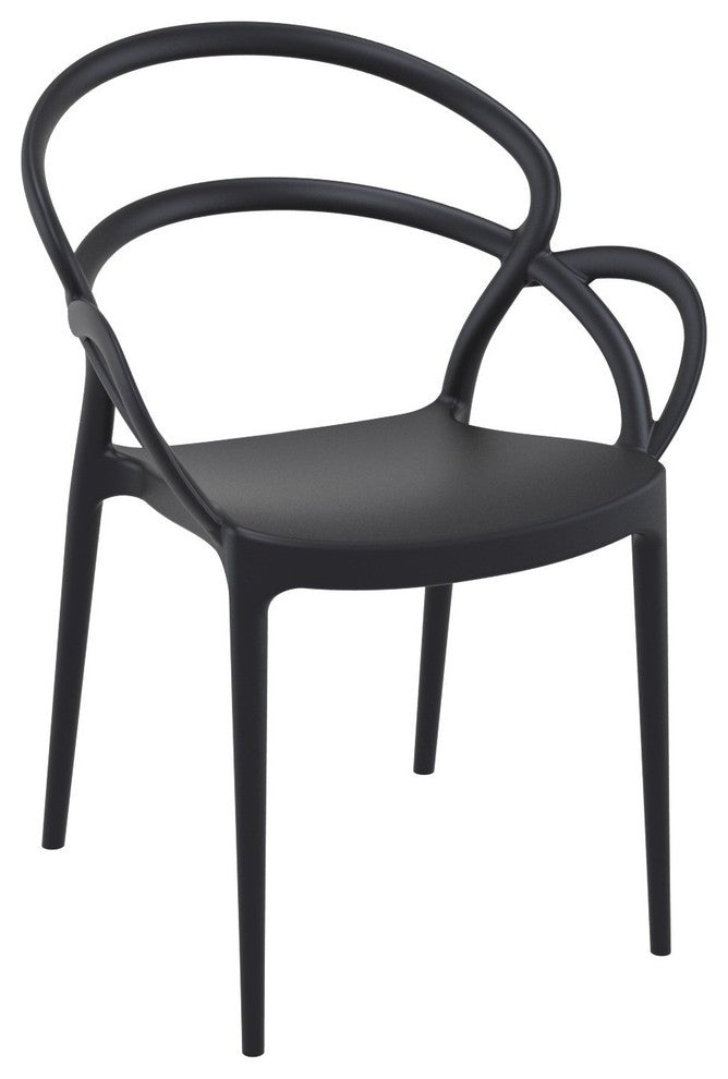 Compamia Mila Extendable Outdoor Dining 11-Piece Set, Black