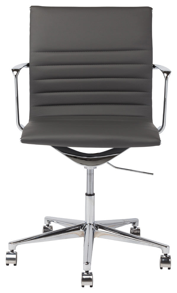 Modern Low Back Office Chair, Grey