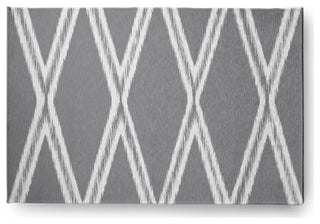 Diamond Soft Chenille Area Rug, Gray, 2'x3'