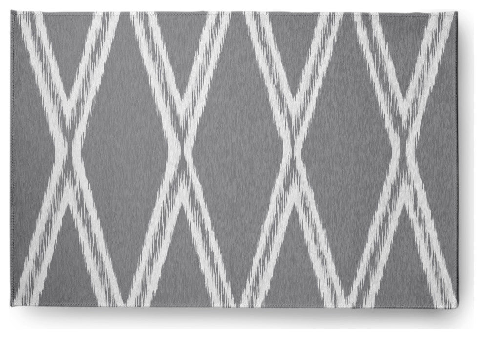 Diamond Soft Chenille Area Rug, Gray, 2'x3'
