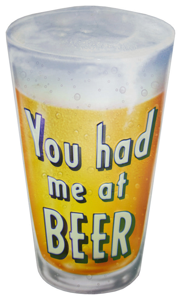 You Had Me at Beer Embossed Metal Wall Decor Sign for Bar, Garage or Man Cave
