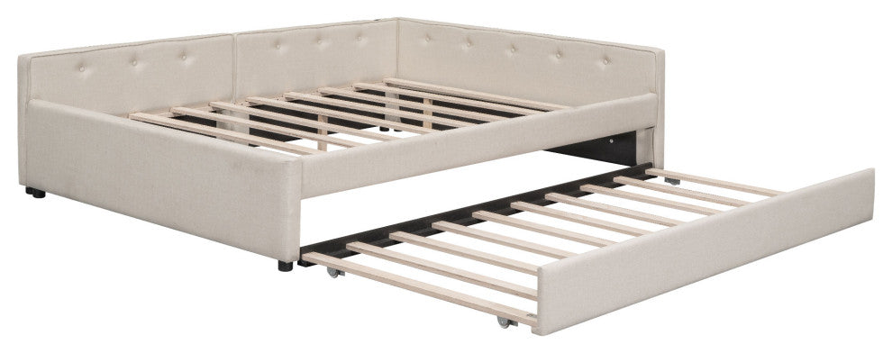 Gewnee Queen Size Upholstered Platform Bed