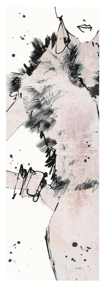 "Fashion Strokes VIII Pastel" Digital Paper Print by Anne Tavoletti, 20"x56"