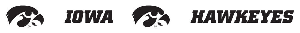 Customizable NCAA Logo Fire Pit, Rust Patina, Iowa