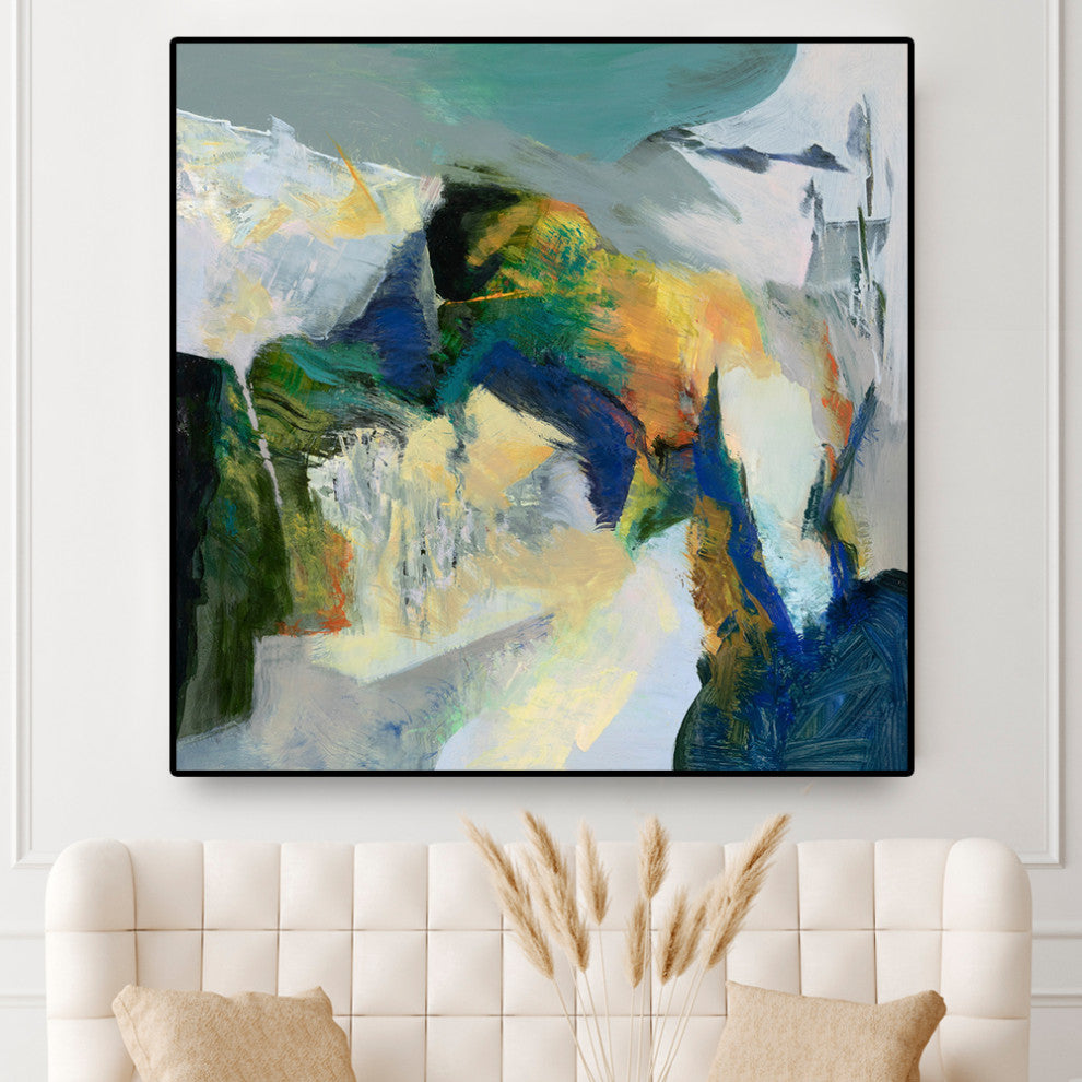 "Iceberg" Oversized Framed Canvas, 45" x 45"