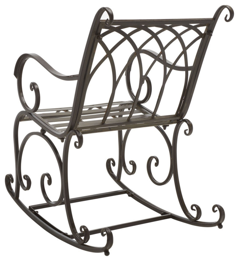 Safavieh Medrano Rocking Chair, Rustic Brown