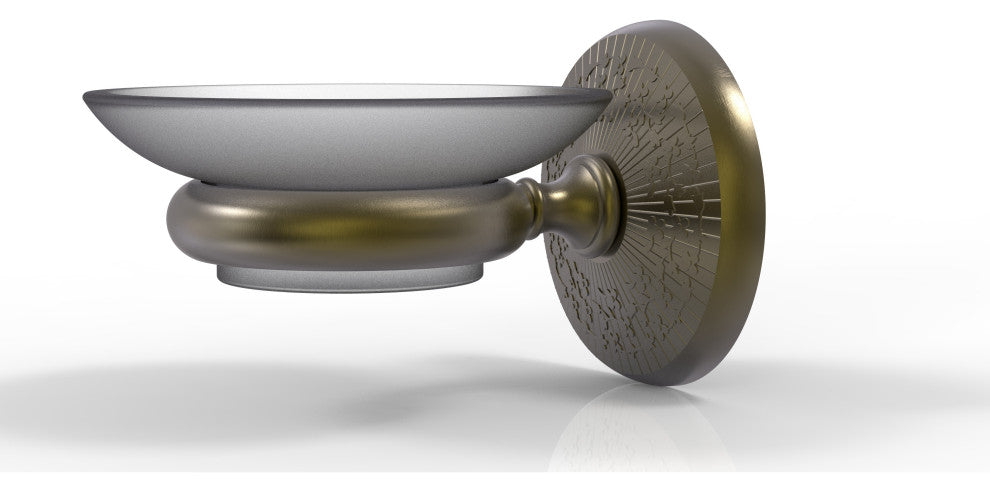 Monte Carlo Wall Mounted Soap Dish, Antique Brass