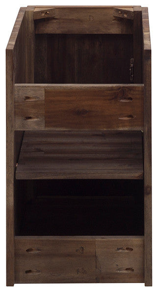 Formosa Floor Standing Open Bottom Double Sink Modern Bathroom Cabinet, 58"