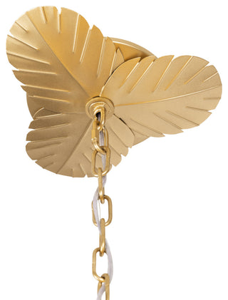 Varaluz 901C12 Banana Leaf 12 Light 44"W Abstract Candle Style - French Gold /