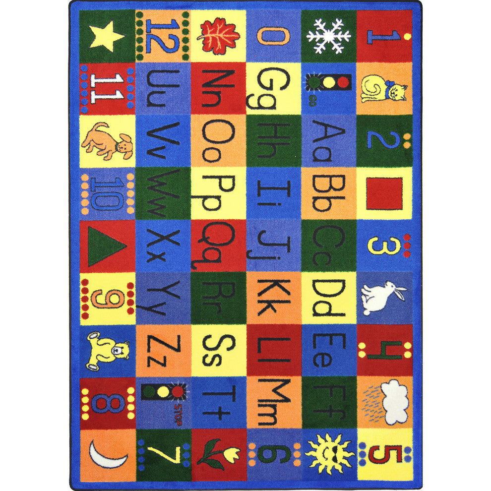 Kid Essentials Rug, Around the Block, 5'4"x7'8"