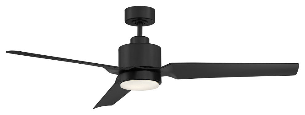 52" LED Ceiling Fan, Matte Black