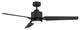 52" LED Ceiling Fan, Matte Black