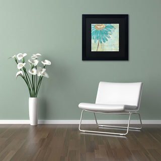 'Spa Daisies III' Matted Framed Canvas Art by Chris Paschke