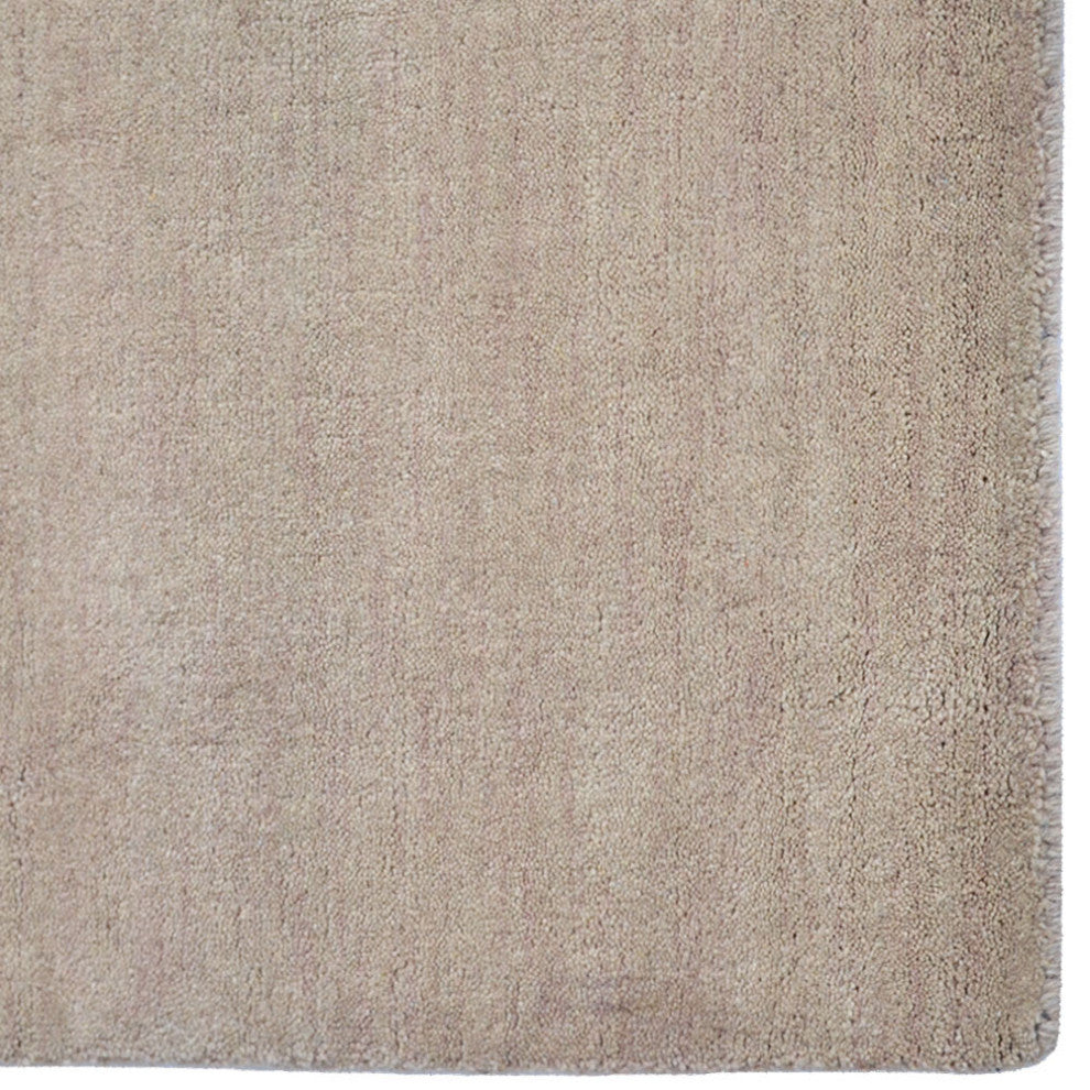 HAND KNOTTED LOOM WOOL ECO-FRIENDLY AREA RUGS - Rectangle, Beige, Solid