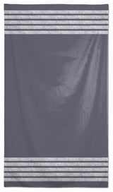 Petal Pattern Stripes Dark Gray 58x102 Tablecloth