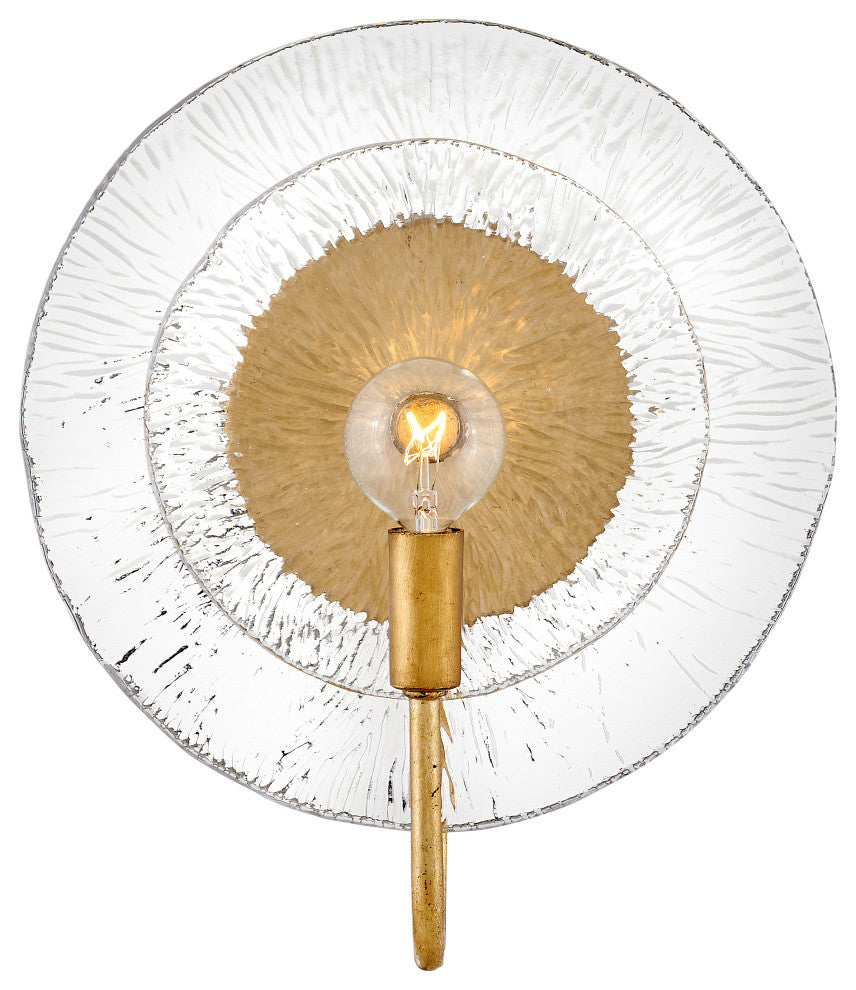 Fredrick Ramond Rene Medium Single Light Sconce, Distressed Brass