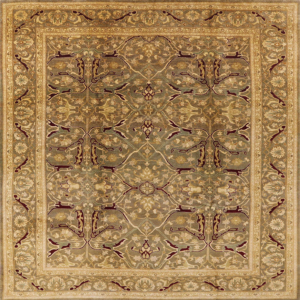 Ahgly Company Indoor Square Mid-Century Modern Area Rugs, 6' Square