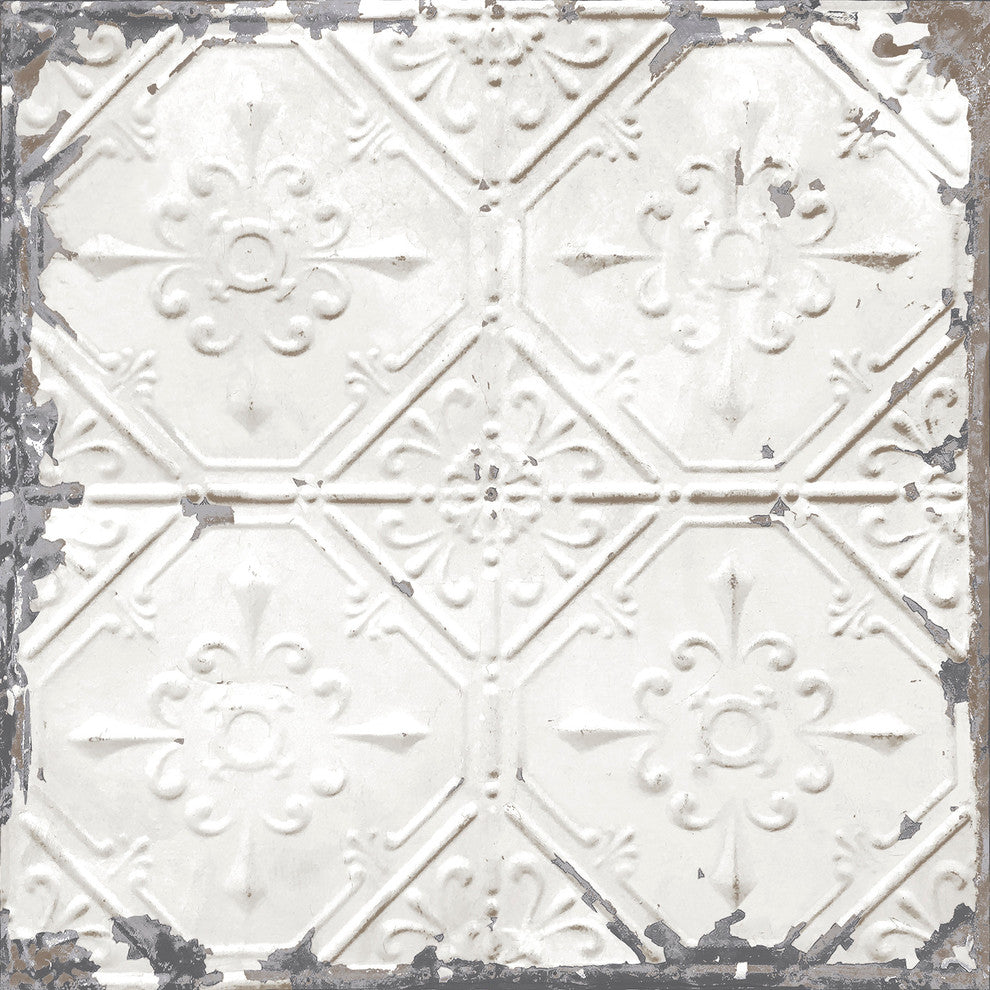 Tin Ceiling Tile Peel and Stick Wallpaper, 4 Rolls