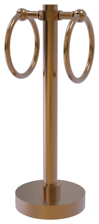 Vanity Top 2 Towel Ring, Brushed Bronze