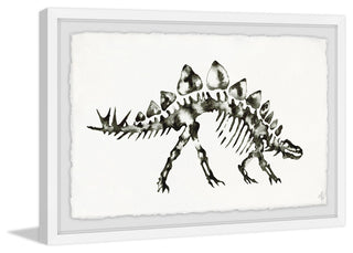 "Stegosaurus Skeleton" Framed Painting Print, 45"x30"