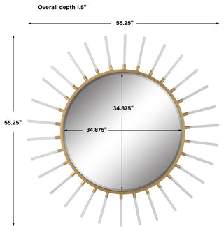 Uttermost Oracle Round Starburst Mirror