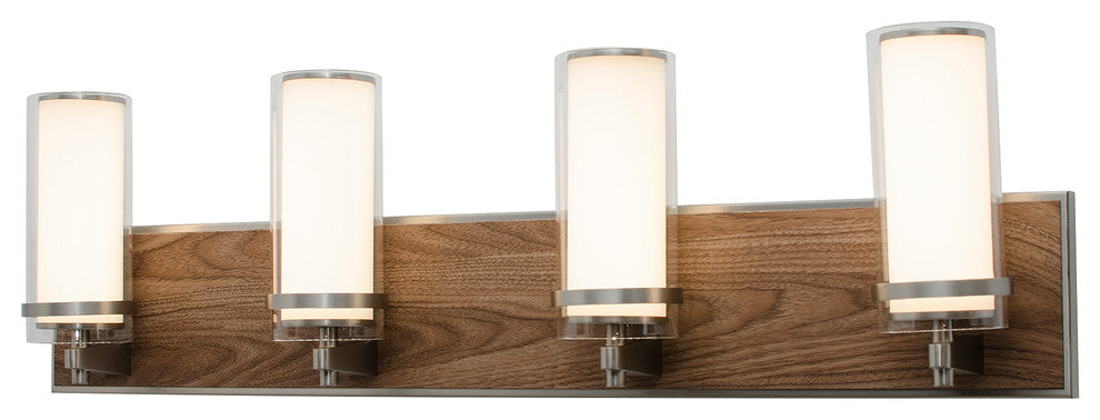 Arden 4-Light LED Vanity, Satin Nickel