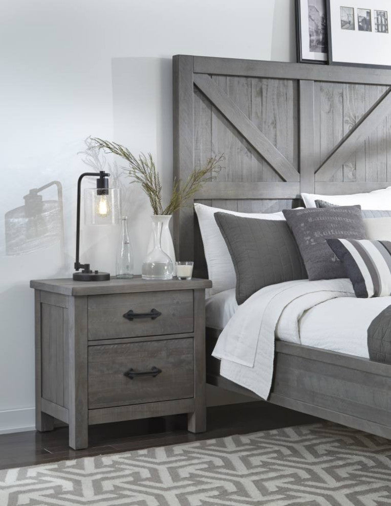 Haven Modern Farmhouse Rustic Nightstand