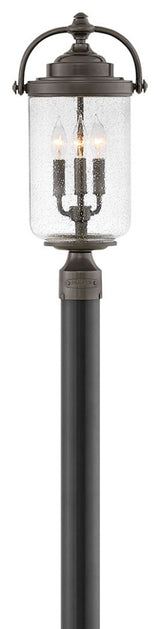 Willoughby 3-Light Post Mount, Oil Rubbed Bronze