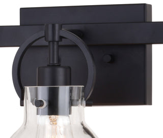 Ogden 1 Light Vanity Matte Black, Matte Black, 25.5-in W X 10-in H X 7.75-in D